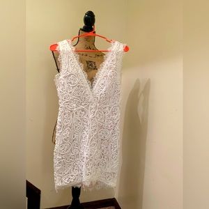 NWOT white formal dress.